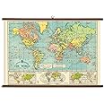 Cavallini Papers World Map Vintage School Chart