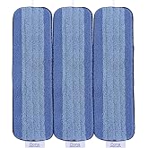 Bona Mop Microfiber Cleaning Pad for Hardwood &amp; Hard Surface Floors | Value 3-Pack - For Use With Bona Mops - Dual Zone Cleaning