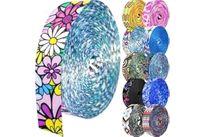 Grosun 1.5 inch Patterned Nylon Webbing Belt Webbing Straps Purse Straps Backpack Straps Nylon Belt