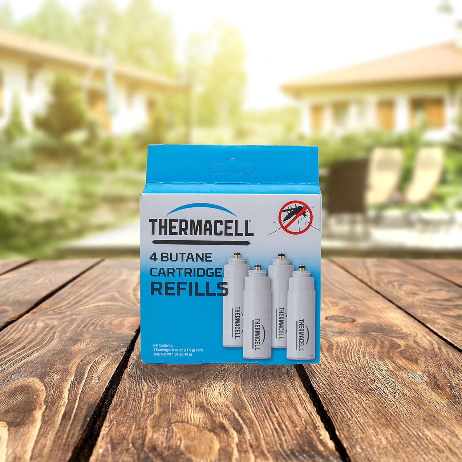 Thermacell Mosquito Repellent Fuel-Only Refills, 4-Pack; Cartridges Last 12 Hours Each; Use with Thermacell Fuel-Powered Mosquito Repellent Repellers, Lanterns and Torches; Repellent Mats Not Included: Sports & Outdoors
