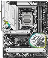 ASRock B650E STEEL LEGEND WIFI Motherboard AM5 ATX 4x DDR5 PCIe5 Wi-Fi 6E 2.5G view 2