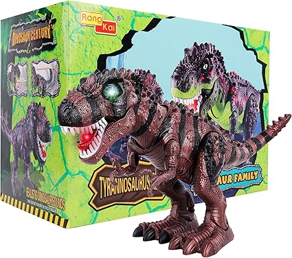 walking dinosaur toy with light and sound