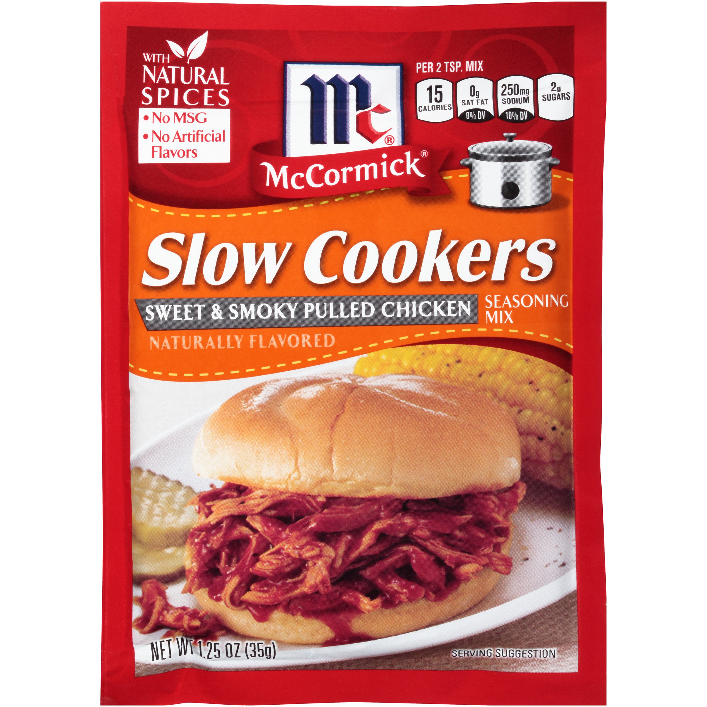 McCormick Slow Cookers BBQ Pulled Pork Seasoning Mix, 1.6