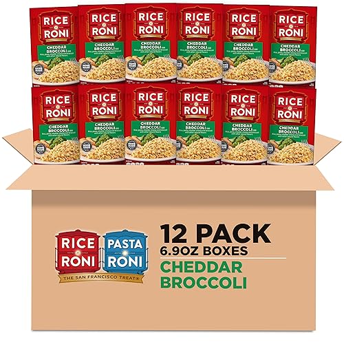 Rice-A-Roni Cheddar Broccoli, 6.5 oz Boxes (12 Pack)