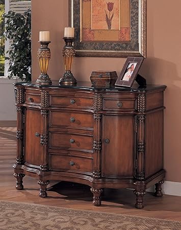 Amazon Com Coaster Beautiful Black Marble Top Entry Way Accent