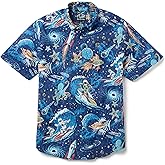 Reyn Spooner Men's Surfing Hawaiian Aloha Shirt - Tailored Fit Button Front