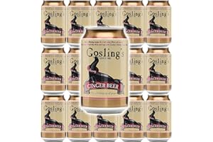 Goslings Ginger Beer, Ginger Beer, All Natural Flavor with the Refreshing Zip of Ginger, 12 Oz (Pack of 15, Total of 180 Oz)