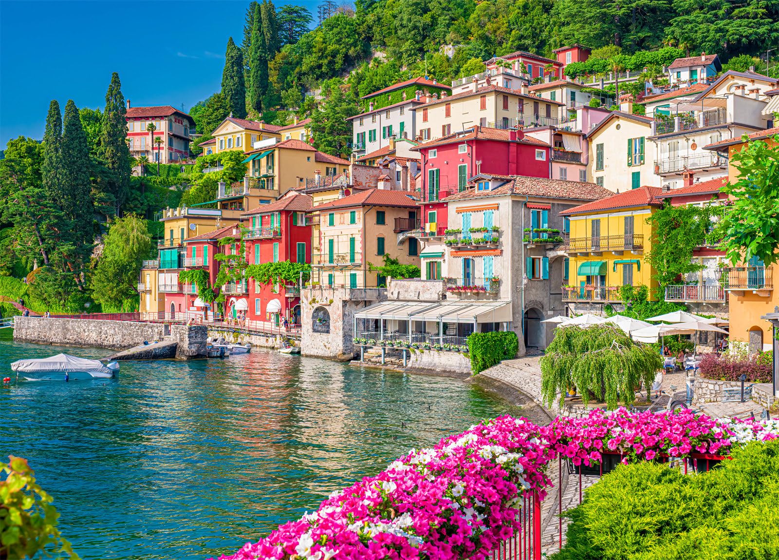 Lake Como Jigsaw Puzzles for Adults 1000 Jigsaws Lombard Village of Lovers 1000 Piece Jigsaw Puzzles for Adults Gifts — image 1