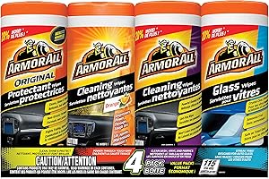 Armor All 10881 4-Pack Wipe Multipack, Total 115 Wipes