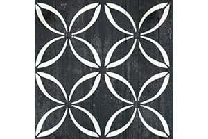 PINKIPO 2 Pcs12 x 12" Tile Stencil Painting Stencil for Walls and Floors - Reusable - Stencils for Painting - Stencil for Home Decor (Design-4)