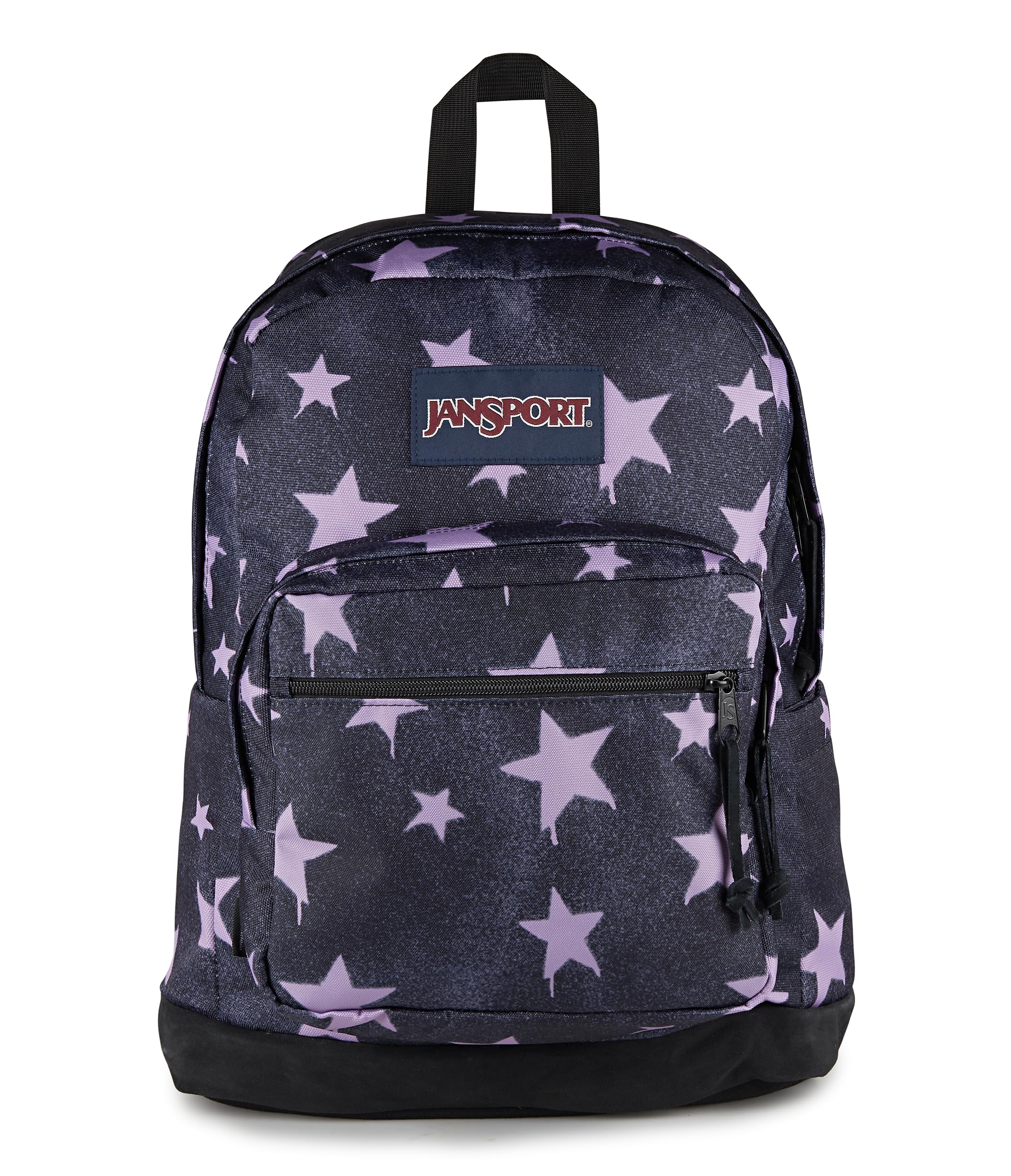 JanSport Right Pack Backpack - Durable Daypack with Padded 15" Laptop Sleeve, Spacious Main Compartment & Integrated Water Bottle Pocket, Sprayed Stars Pastel Lilac Image