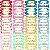 Ecally 72 Pcs Valentines' Day Friendship Bracelets Colorful Bracelets Bulk Heart Star Crown Elastic Bead Stretchy Jewelry for Women Stackable Galentine Birthday Gifts