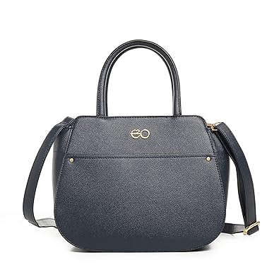 E2O Fashion Womens Blue Satchel
