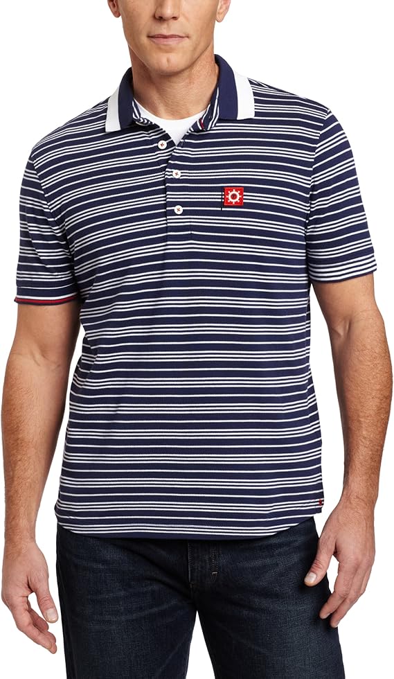 Faconnable Men's Waffle Pique Polo at Amazon Men’s Clothing store Polo