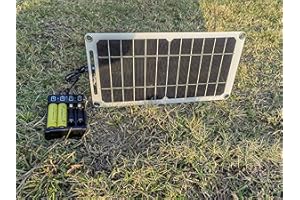 HUYINGC Solar power Charger with 6 Watt Portable Solar Panel for 1.2V AA & AAA Ni-MH Ni-CD Household Rechargeable Batteries a