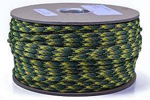 BORED? PARACORD! Bored Paracord - 1', 10', 25', 50', 100' Hanks & 250', 1000' Spools of Parachute 550 Cord Type III 7 Strand Paracord Well Over 300 Colors - Anaconda - 100 Feet