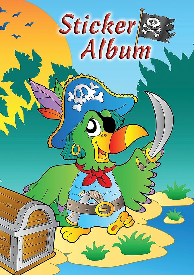 AVERY Zweckform 57799 Kinder Sticker Sammelalbum Pirat (silikonisiertes blanko Papier) 1 Album