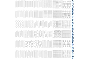 HipGirl Nail Art Stickers & Decals French Manicure Kit-36 Sheets of French Tip Guides Nail Polish Strips,French Nail Guide Stickers Nail Tools,Nail Decals Nail Vinyls Nail Stickers for Nail Art Design