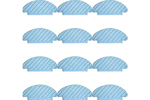 Unikstone 12Pcs Washable Cloth Mop Pads for Ecovacs Deebot Ozmo T8 AIVI T8 Max T8 T8+ Series/ T9 /N8, N8 Pro Plus/ N8 Pro, for Yeedi Vac/Yeedi Vac Max/Yeedi Vac Station Robot Vacuum Replacement Parts