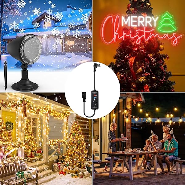 CCINNY OUTDOOR TIMER FOR LIGHTS WITH DUSK TO DAWN,3-PRONG OUTLETS POWER SWITCH WATERPROOF WITH TIMER, 10A HEAVY DUTY ELECTRICAL PLUG FOR CHRISTMAS STRING LIGHTS, INFLATABLES,DECORATIONS,PROJECTORS
