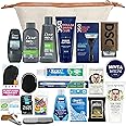 Convenience Kits International Men’s Super Premium 35 PC Travel Kit Featuring: Travel-Size Hair Care Products Plus Face, Body, Oral Care, Travel Essentials in Large Ivory Canvas Toiletry Bag