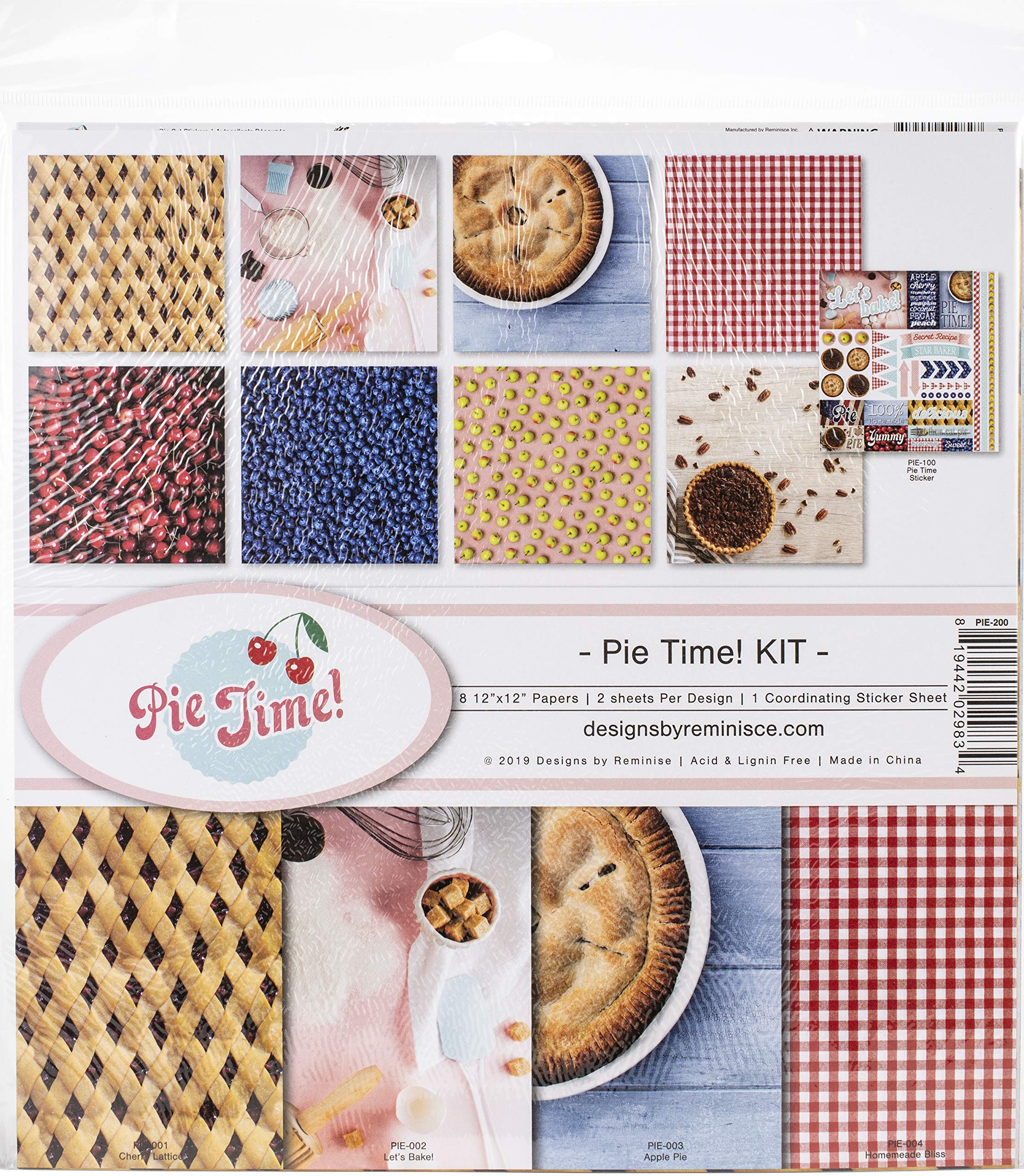REMINISCE Pie TIME Collection 12X12 KIT, One Size
