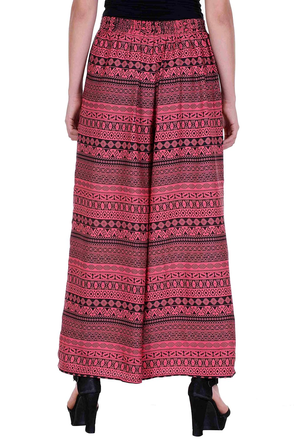 deewa pink border print palazzo