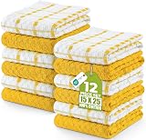 Utopia Towels 12-Pack Kitchen Towels 38x64 cm 100% Ring Spun Cotton Yellow