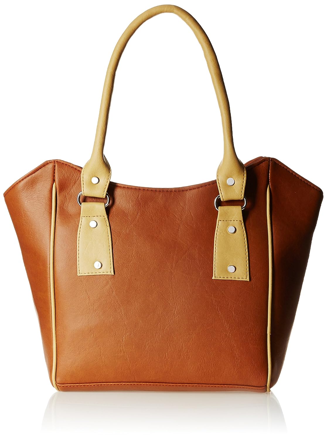 fantosy women's handbag (tan and beige) (fnb-356)