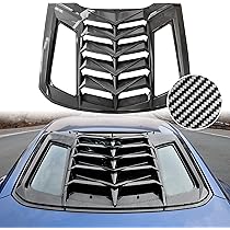 CheroCar Rear Quarter Side Window Scoop Louvers Sun Shade Cover - View #4