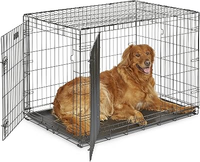 MidWest Homes for Pets 42-Inch Two-Door iCrate Folding Dog Crate with Divider