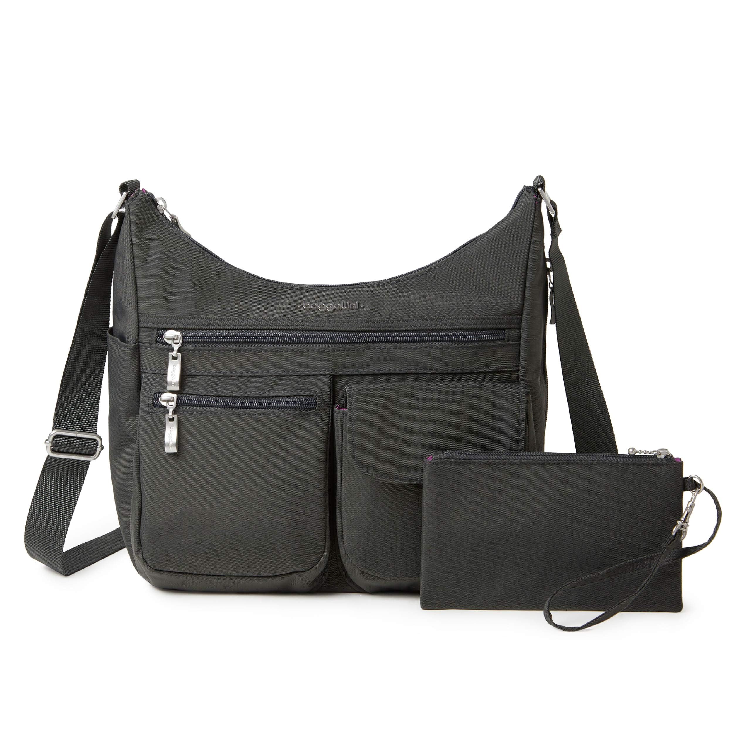 Photo 1 of Baggallini Everywhere Bagg - Hobo Crossbody Bag for Women with RFID Wristlet – Water-resistant Travel Bag