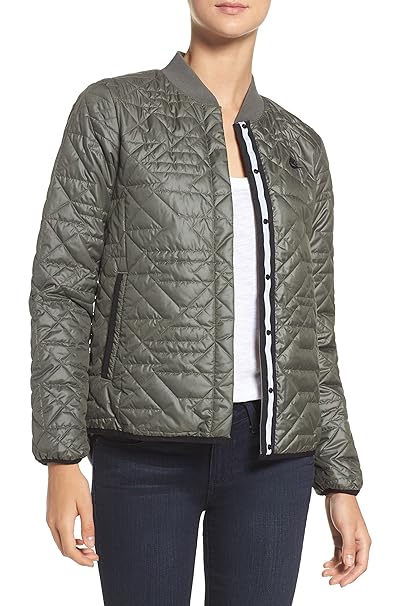 nike quilted bomber jacket