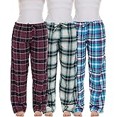Andrew Scott Women's Flannel Sleep Pants| Lounging PJ Pant | Drawstring & Pockets | Multi Packs & Colors