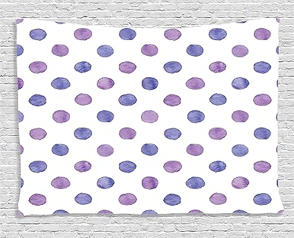 Amazon Com Ambesonne Purple Decor Collection Watercolor