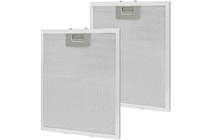 SARTATUE Updated W10169961A Range Hood Filter Replacement, 10.47x12 Inch Fits Whirlpool, Ikea, Kitchen Aid, Jenn Air, 2PCS 5-Layer Aluminum Mesh Hood Grease Filter, Aluminum Range Hood Vent Filters