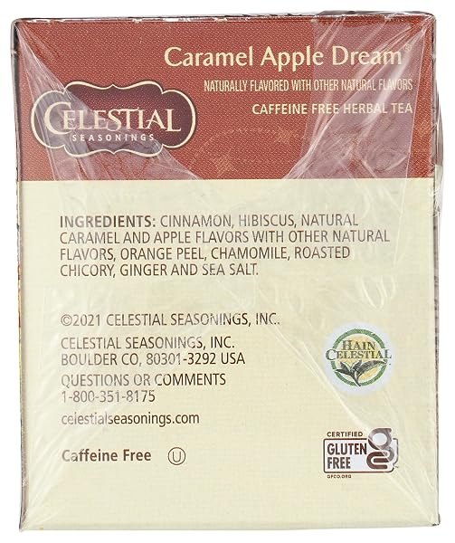 CELESTIAL SEASONINGS TEA CARAMEL APPLE DREAM 20 BAGS