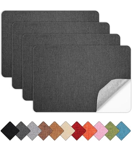 HARFINGTON 2Pcs Linen Repair Patches - Self-Adhesive Fabric Tape, 8x11 Inch, For Sofa, Clothing, Upholstery