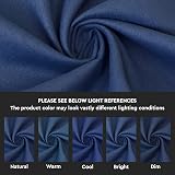 Encasa XO Table Runner 13x72 in Cotton Canvas Cobalt Blue view 3