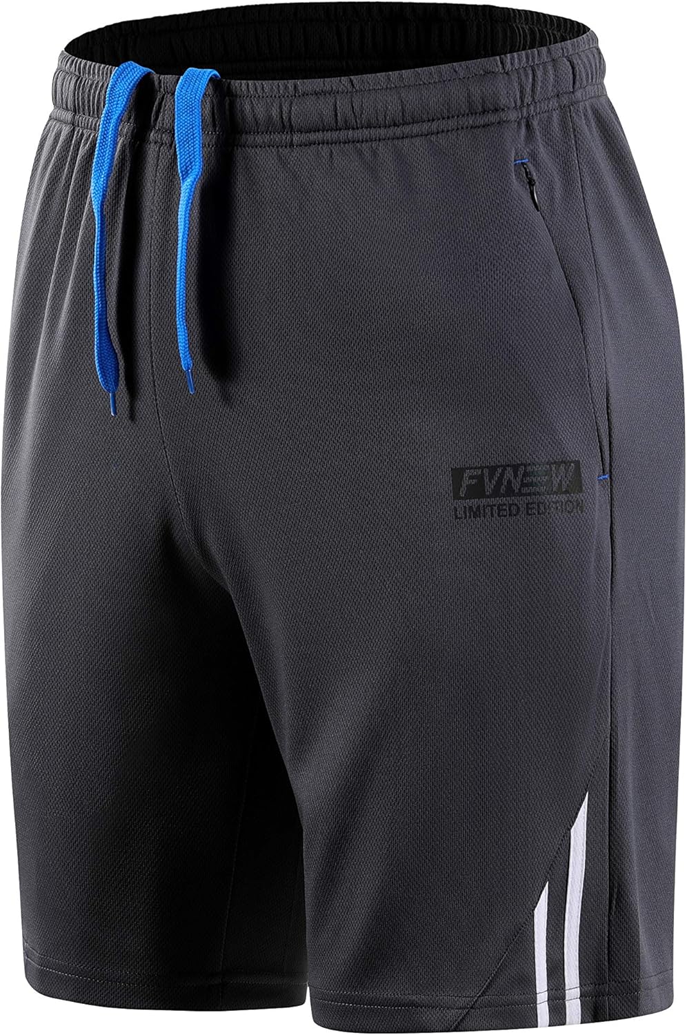 FUNEW Men 7 Running Sport Shorts Classical Zipper Pocket Activewear