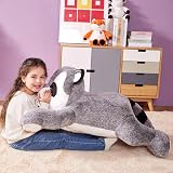 IKASA Large Raccoon Stuffed Animal Plush 78cm Giant Hugging Pillow Toy view 2