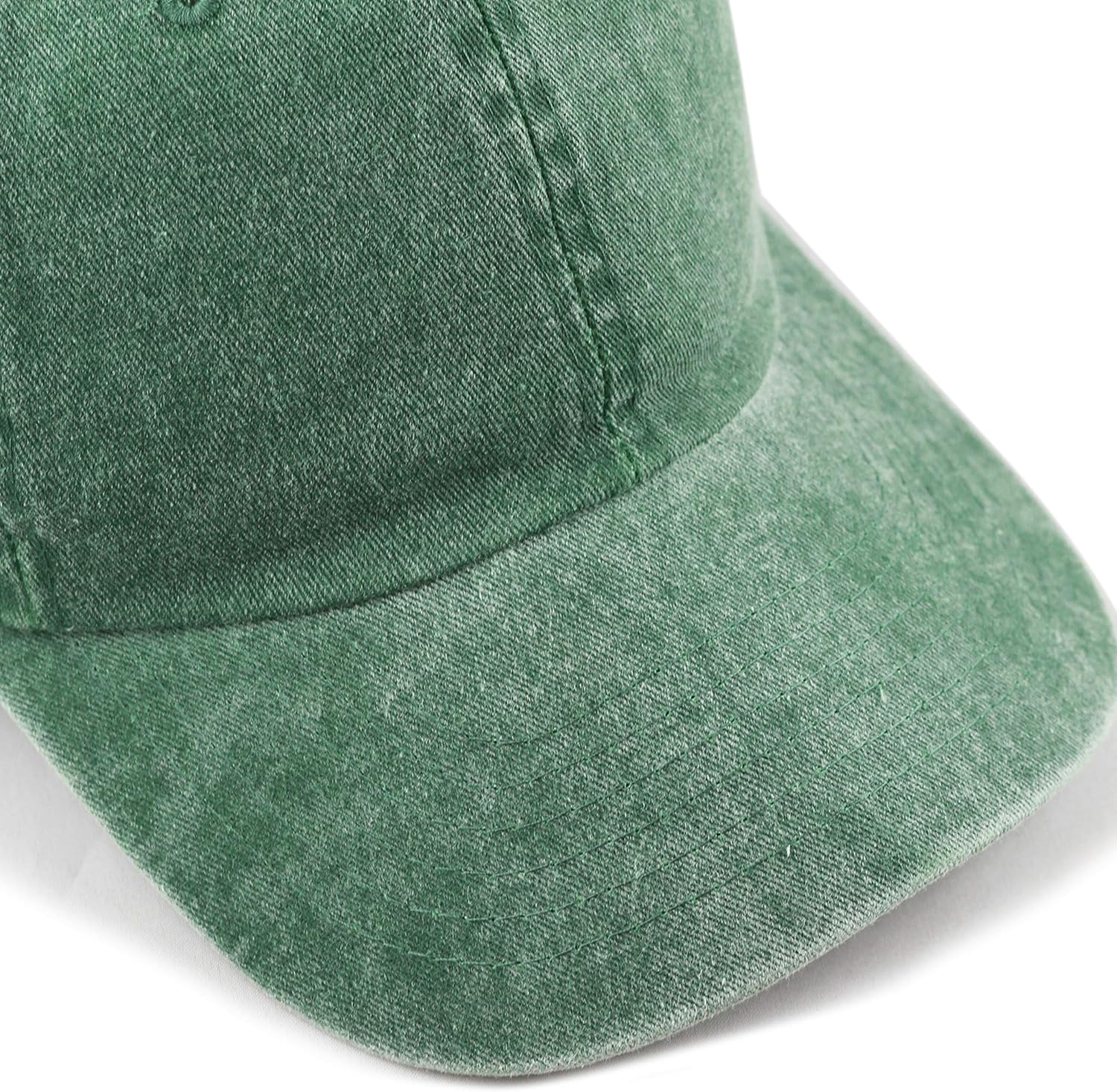 The Hat Depot 100% Cotton Pigment Dyed Low Profile Six Panel Cap Hat (Green) at  Men’s Clothing store