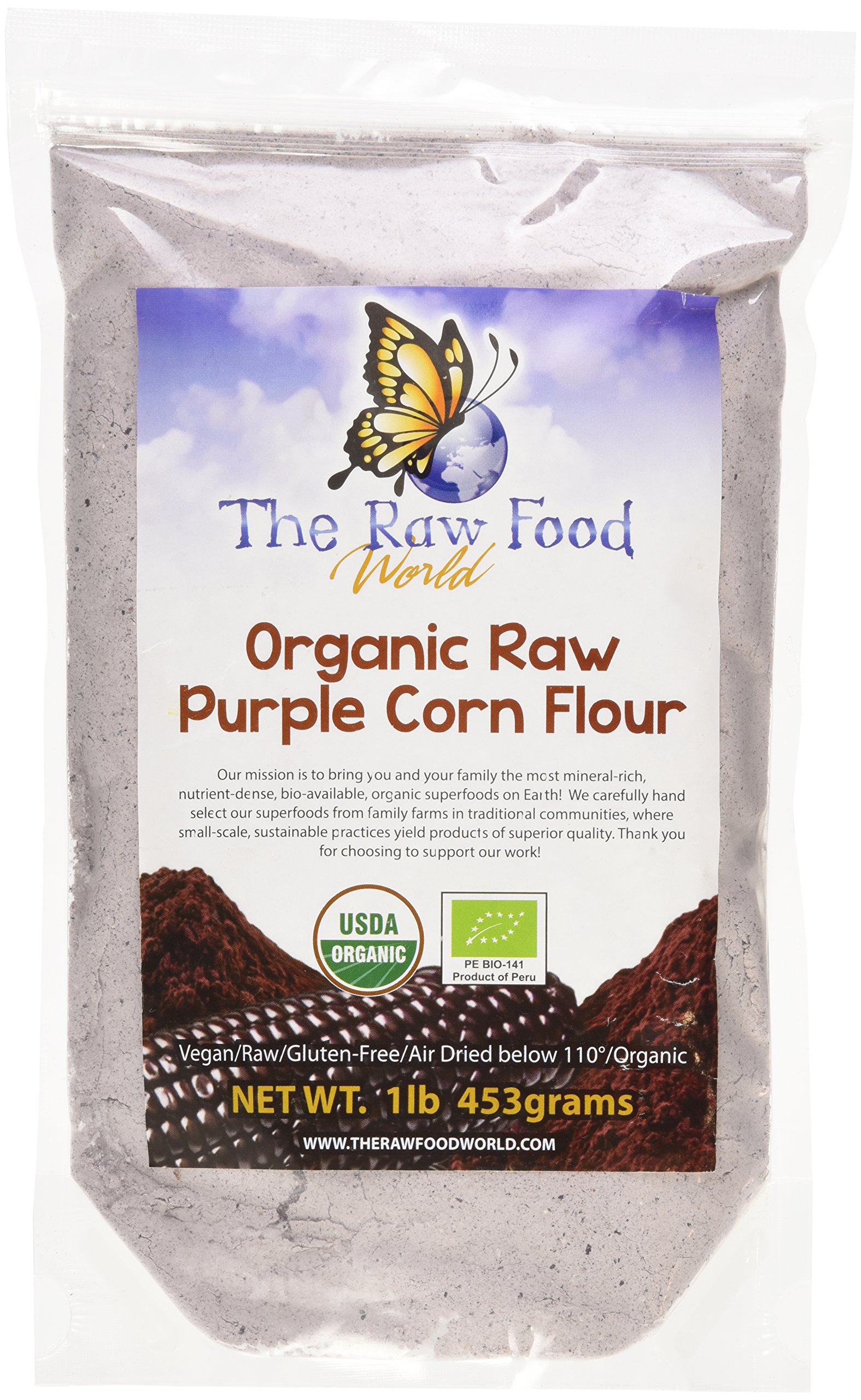 Certified Organic Purple Corn Flour 16oz Buy Online in United Arab
