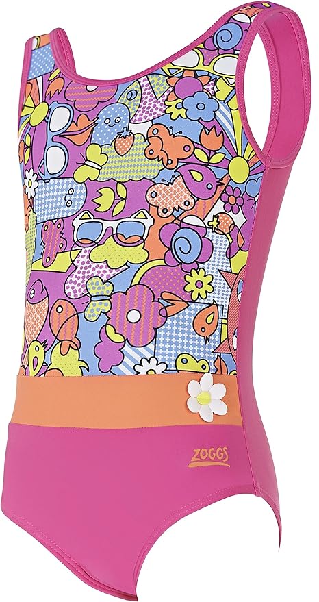 frill top swimming costume