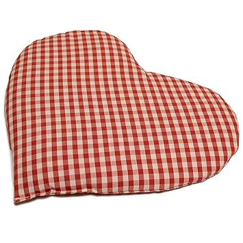 Almohadilla térmica en corazón 30x25 (algodón orgánico rojo ...