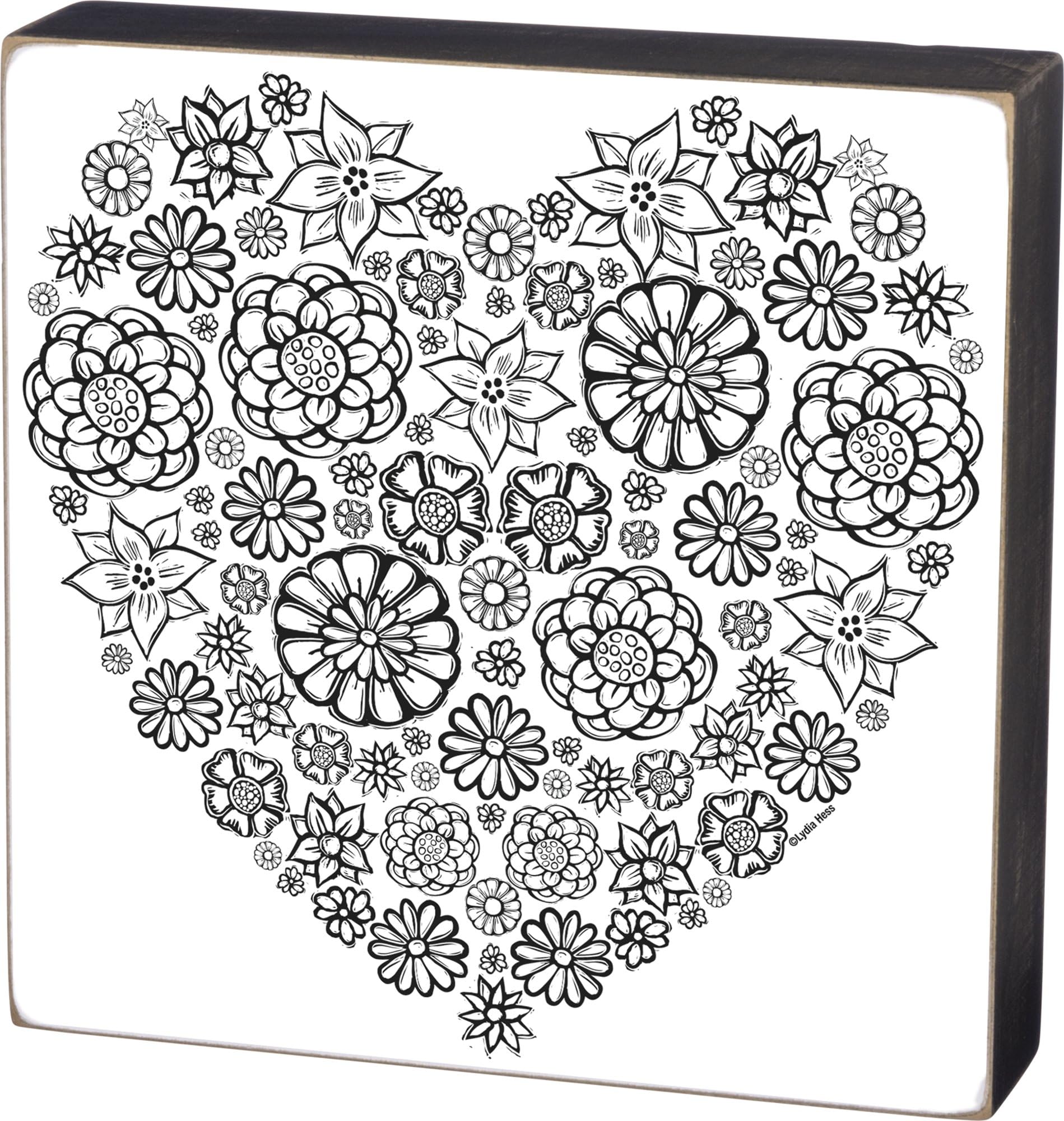 Primitive by Kathy Color Your Own Box Sign - Hope
