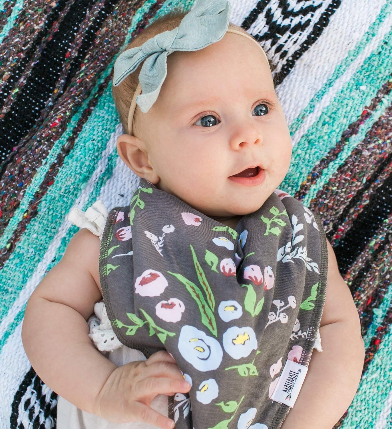 Baby Bandana Bibs | Teething Bibs For Baby Girls, Newborns, 8 Set Baby Bibs and Burp Cloths - Organic, Adjustable & Absorbent Baby Bandana Drool Bibs: Clothing
