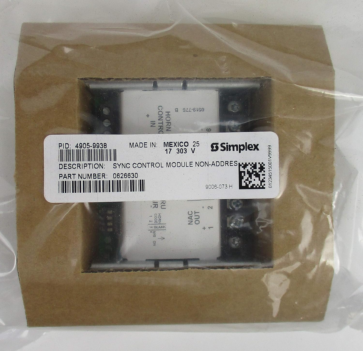 Simplex 4905 – 9938 – inteligente sincronización módulo de Control: Amazon.es: Bricolaje y herramientas