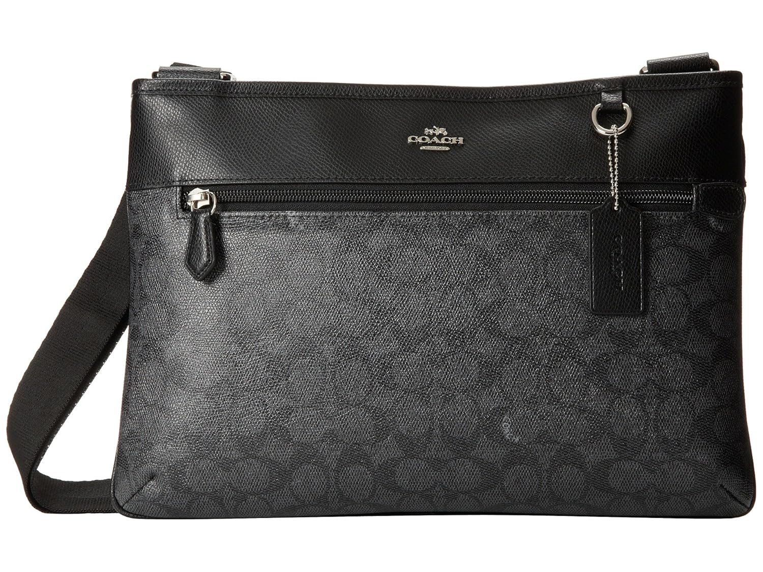 Coach Spencer Signature Print Nylon Crossbody Black Dark Denim Bag New: Handbags: Amazon.com