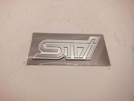 Amazon スバル ｓｔｉメタルプレート クロムメッキダイヤモンドカット エンブレム 車 バイク